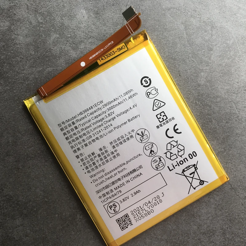 Original HB366481ECW 3000mAh Phone Battery for Huawei Honor 9i 8 9 Lite 2018,Y6 Prime 2018,P smart,Nova 2 lite,P9 P10 P20 Lite