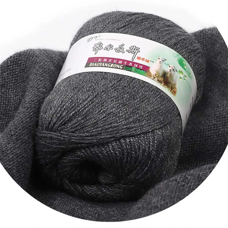 50g/Ball Plush Cashmere Wool Yarn for Knitting  Sweater Hand-woven Medium Thick Scarf Crochet Lanas Threads