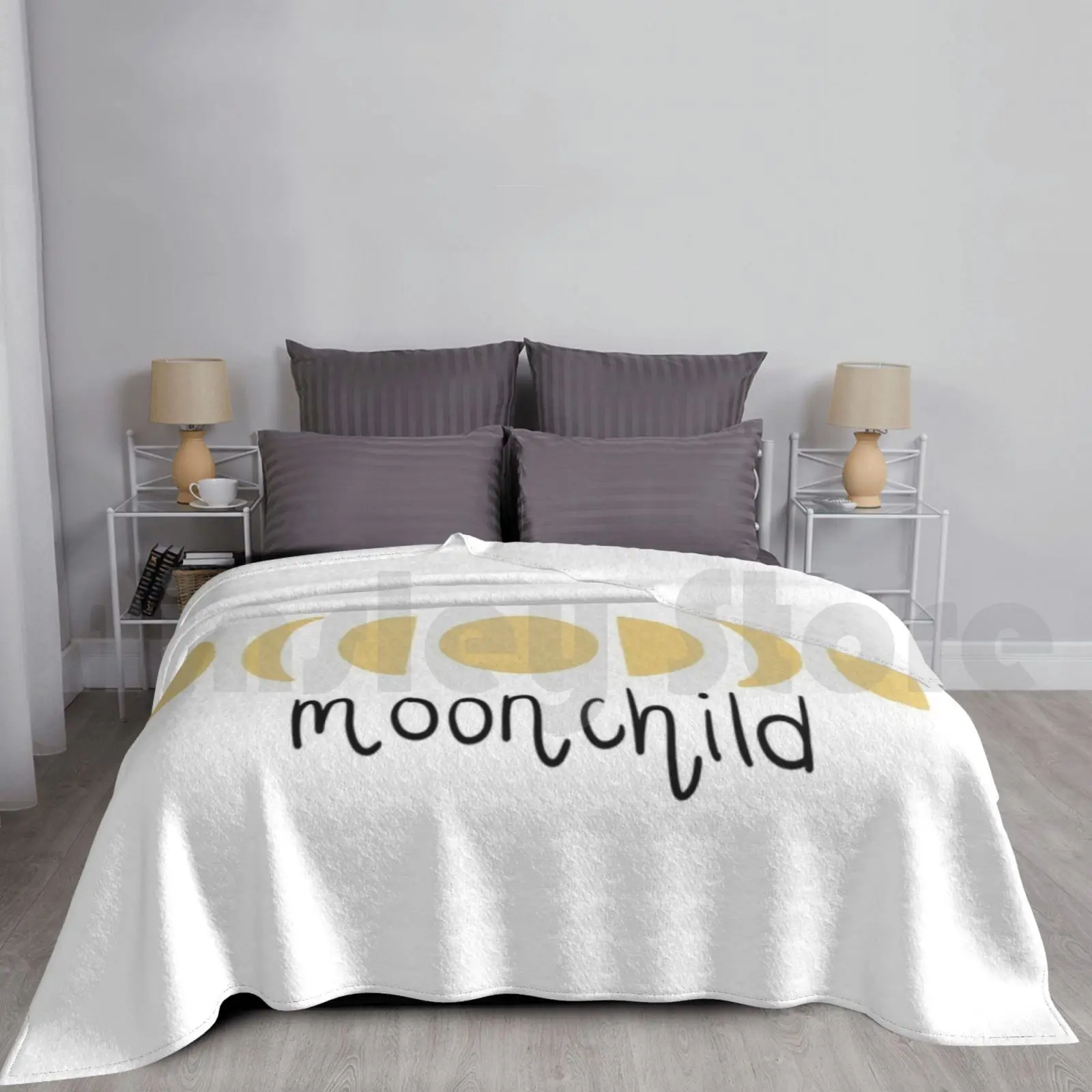 Blanket Fashion Custom Moon Phases Moon Crescent Moon Moon Child Aesthetic