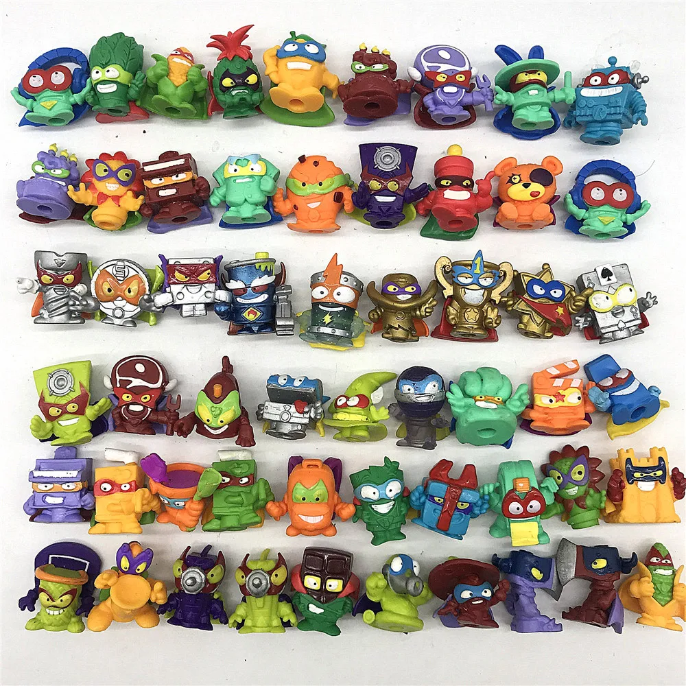 Superzings  Series super zings 1 2 3 4  5 Garbage Rubber Figures Toy Collection Model Rubber Toy for Kids Gift