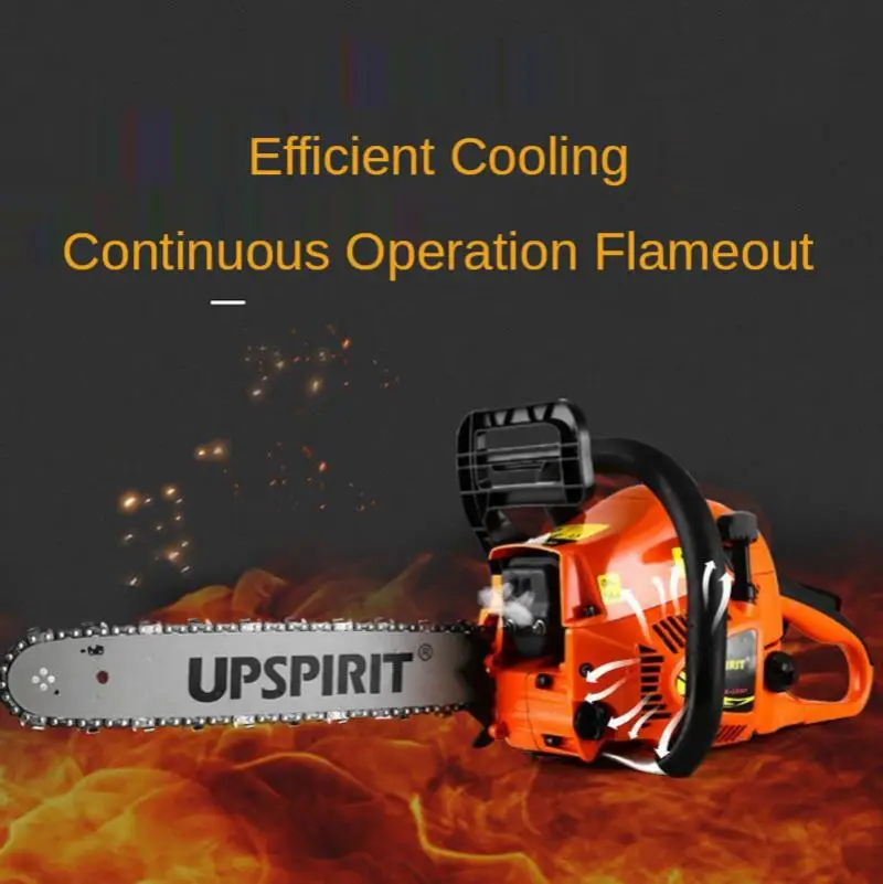 Household 16-Inch Small Gasoline Saw High Power Chain Saw, Logging Chain Saw Garden Tool Chain Saw