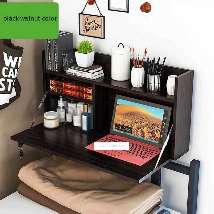 College Student Dormitory Foldable Table Mounted On Bed Creative Computer Laptop Notebook Stand On Bed Head Desk Table
