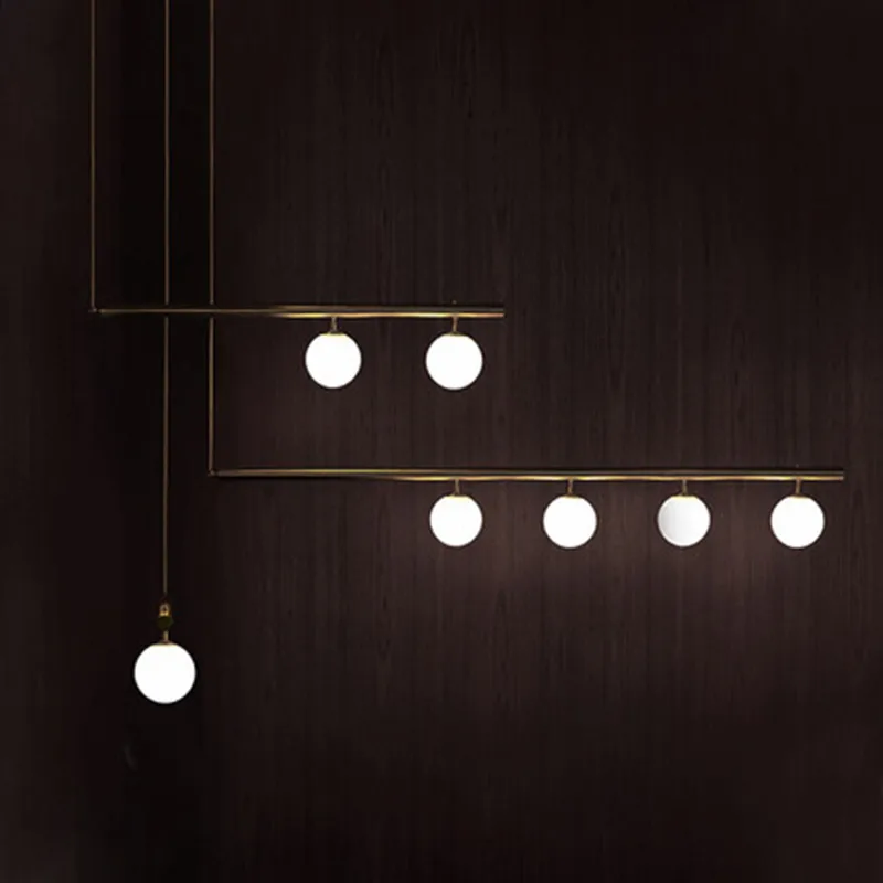

Nordic Glass Ball Pendent Lighting Vintage Pendant Lamp Fixture Home Indoor Modern Bar LED Pendant Light