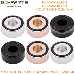 49mm Machined Solid Full Aluminum Hifi Speaker Feet Floor Stand CD Player Spikes Amplifier Machine Feet Turntable Stand Leg