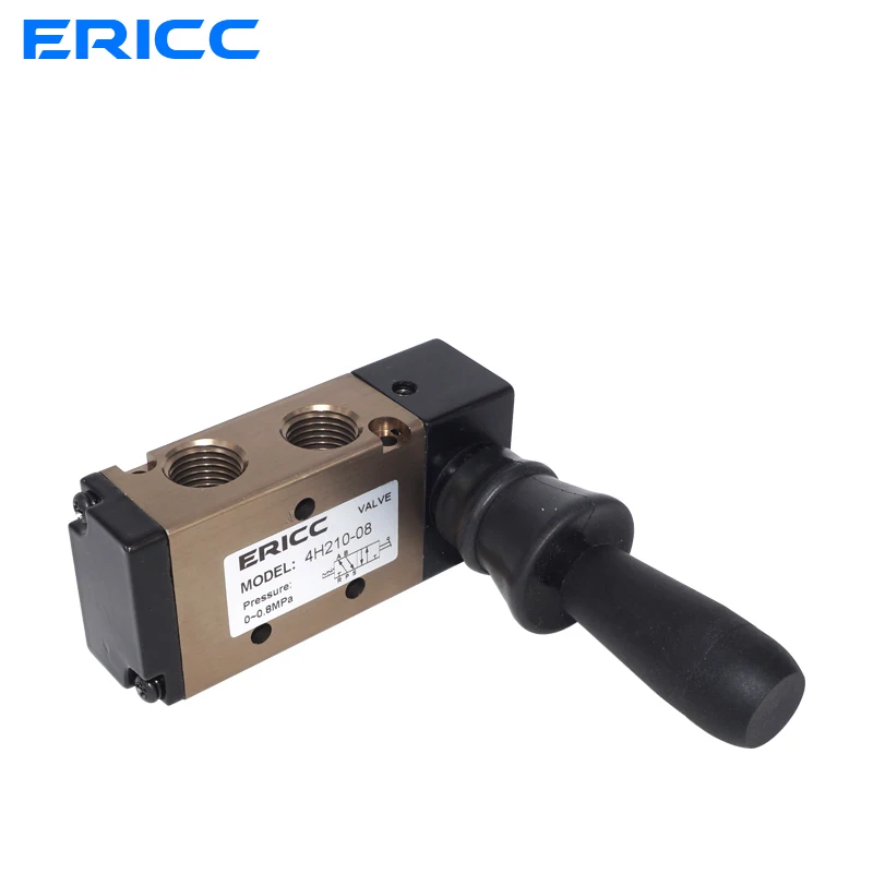 Pneumatic switch cylinder manual reversing 4h210-08 manual air control valve manual pull valve two position five-way hand valve