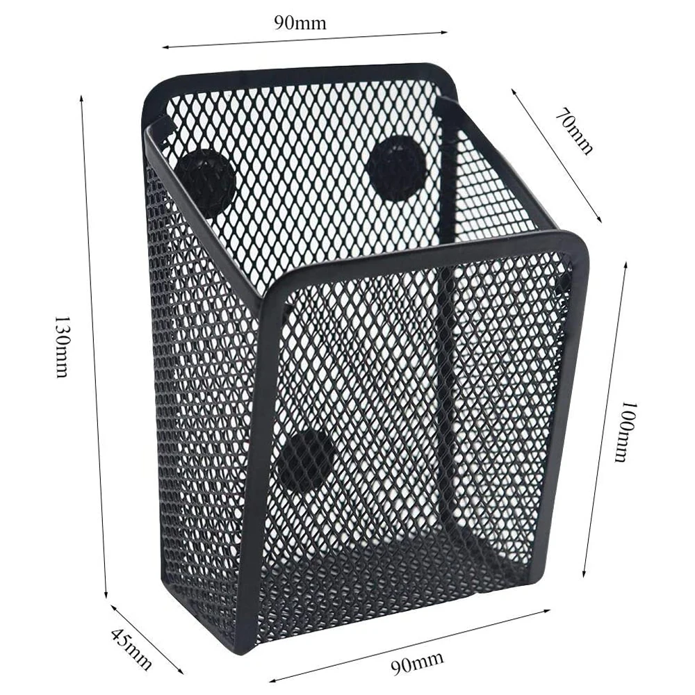 EZONE-mir de rangement magnétique noir, porte-crayon, avec compartiments généreux, pour bureau, fournitures scolaires, offre spéciale