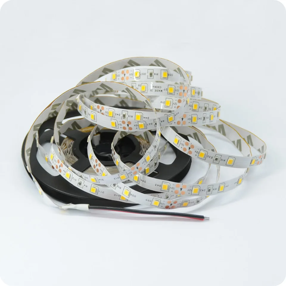 2835 White LED Strip Light 12V 5M Warm White Backlight LED Tape for Living Room,Bedroom,Kitchen, Cabinet