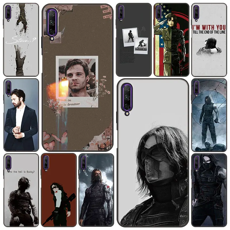 Bucky Barnes Phone Case For Huawei  Y9A Y7A Y9S Y8S Y6S Y5P Y6P Y7P Y8P Y5 Lite Y6 Y7 2018 Y9 Prime 2019 Soft TPU Black Cover