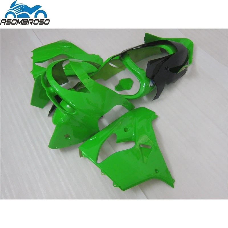 

Street Plastic Injection Bodyworks for Kawasaki Ninja ZX9R fairing kit 1998-1999 green black fairing set zx9r 98 99 JP67