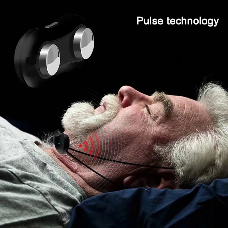 Smart Anti Snoring Device Portable EMS Pulse Noise Reduction Muscle Stimulator Comfortable Sleep Well Snore StopperHealth Care