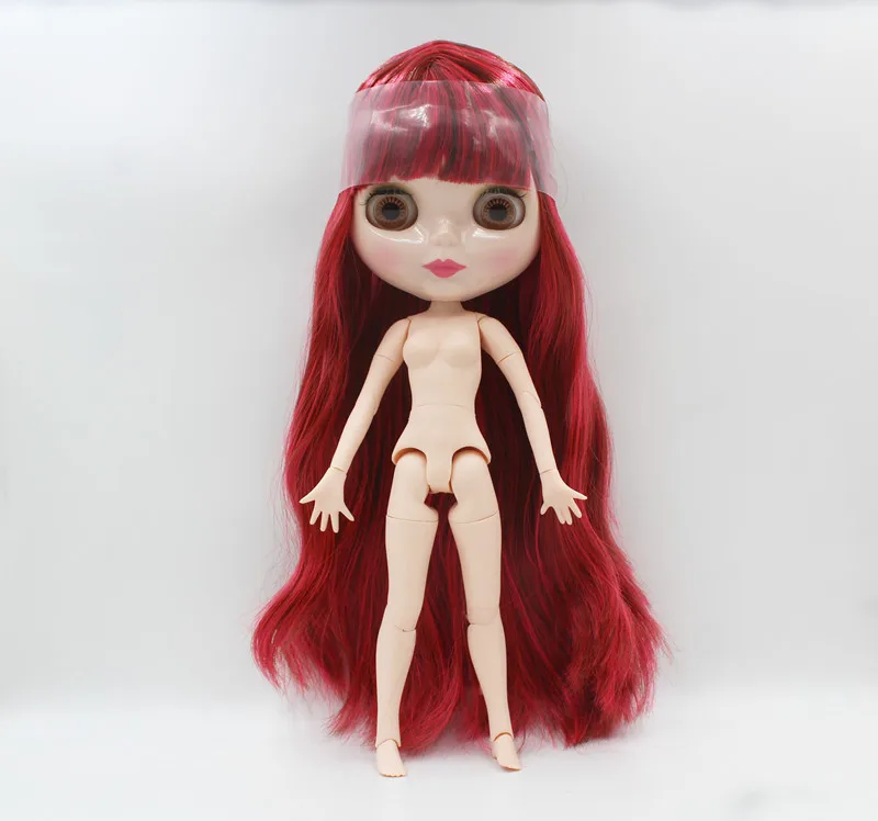 

Free Shipping big discount RBL-842J DIY Nude Blyth doll birthday gift for girl 4color big eye doll with beautiful Hair cute toy