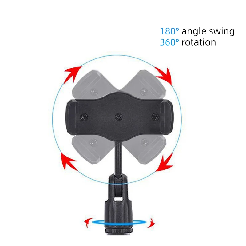 Держатель мобильный телефон, Гибкая подставка для штатива, Универсальная регулируемая металлическая подставка настольная подставка для профессионального вещания