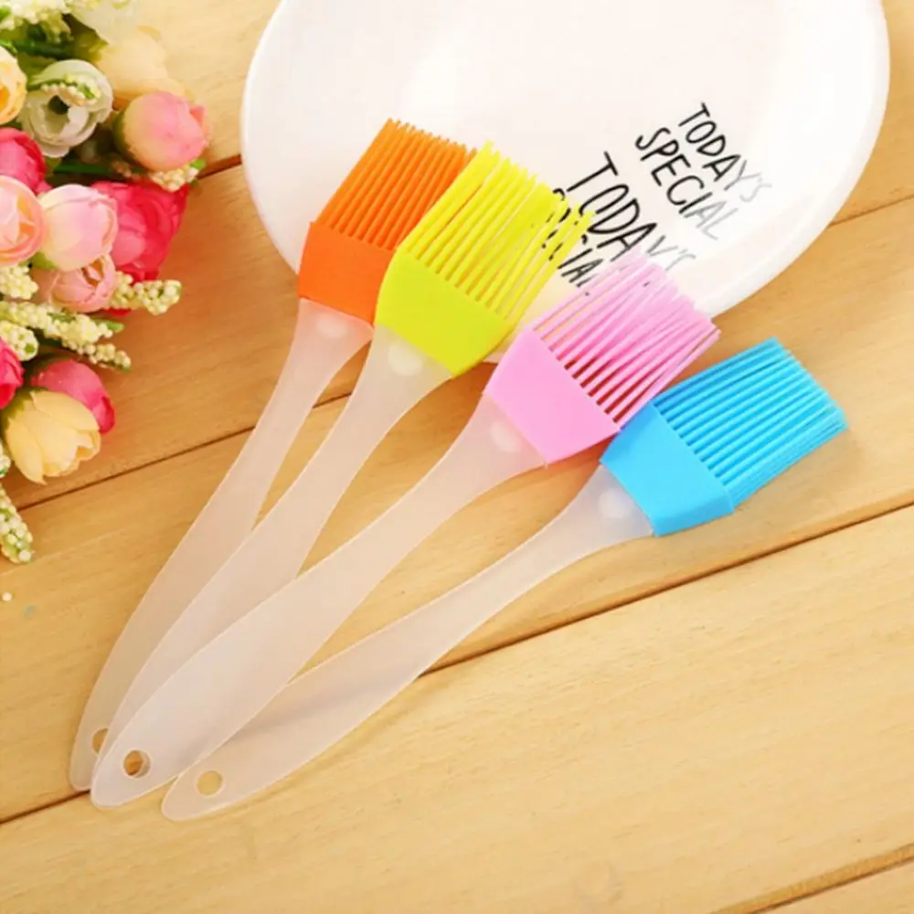 1PCS Bread Basting Silicone Small Brush Portable For Outdoor BBQ Baking DIY Kitchen Cooking Tools Brushs Barbecue Steak Brush