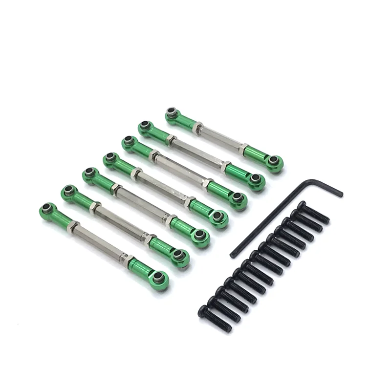 Suitable For WLtoys 1/10 104001 104002 RC Car Spare Parts Metal Upgrade Adjustable Pull Rod