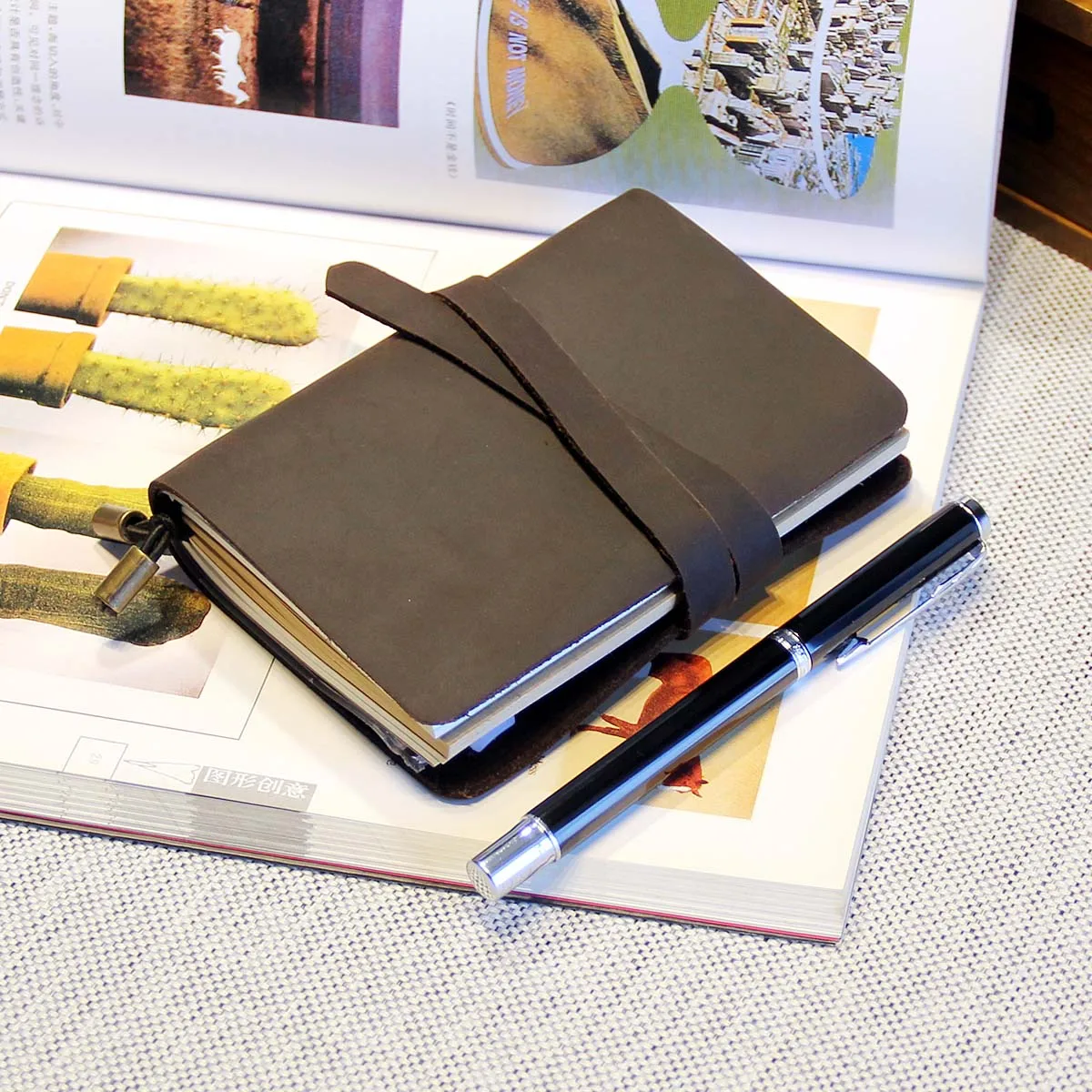 Leder Journal Notebook Tagebuch, Custom Text Travel Journal Schreiben Notebook, Handgemachte Leder Journal Notebook