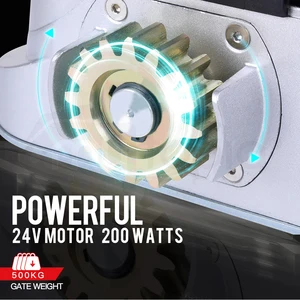 Komplette Kit Solar DC24V Batterie WiFi -Steuerung, 4m Racks Auto -Schiebetorsumbieter, Motor für landwirtschaftliches Zauntor näher 12 Haupt Solarverkauf Elektrische Portao - №7