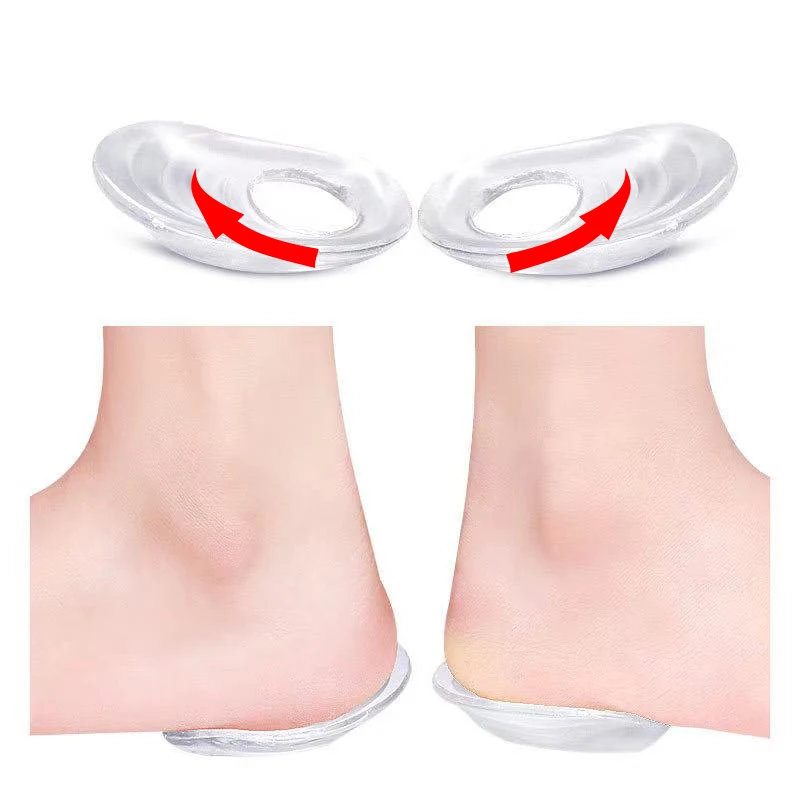 Plantilla ortopédica de silicona para hombre y mujer, almohadilla para el talón, corrección del Valgus, herramienta para el cuidado de los pies,