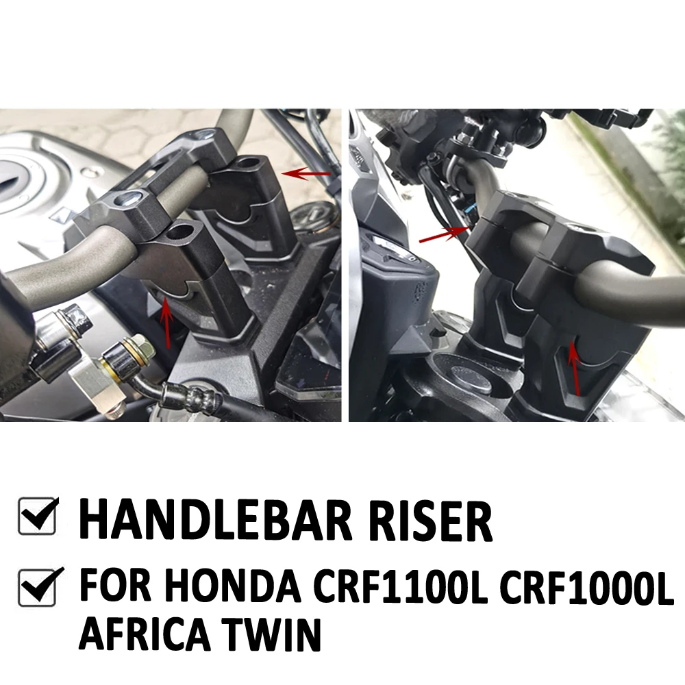 

For Honda CRF 1000 L Africa Twin CRF 1100 L Africa Twin Extend Adapter Motorcycle Handlebar Riser Bar Mount Handle Clamp