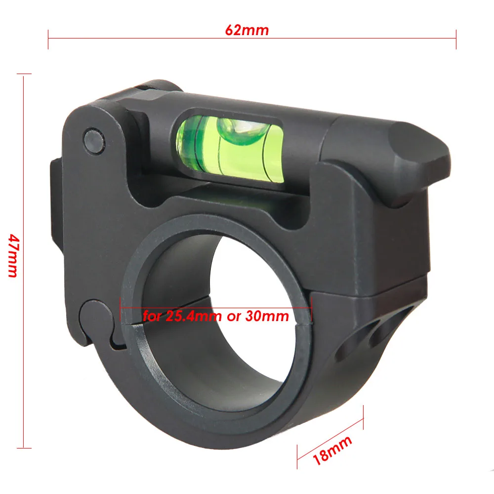 PPT Bubble Level Rifle Scope Mount Tactical 25.4 To 30mm Airsoft GUN Diameter 6061-T6 Aircraft Aluminum Scope Mount  OS24-0175