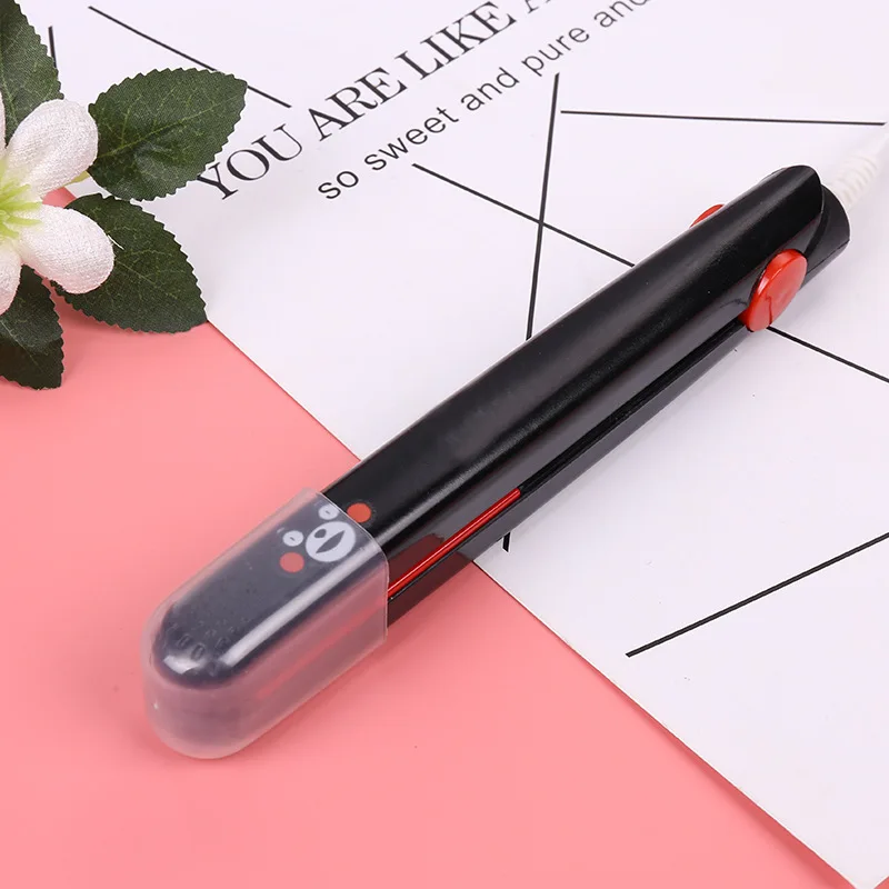 Mini Hair Straightener Curling Bar Straight Roll 2 in 1 Splint Perm Mini Cartoon Portable Electric Curling Iron