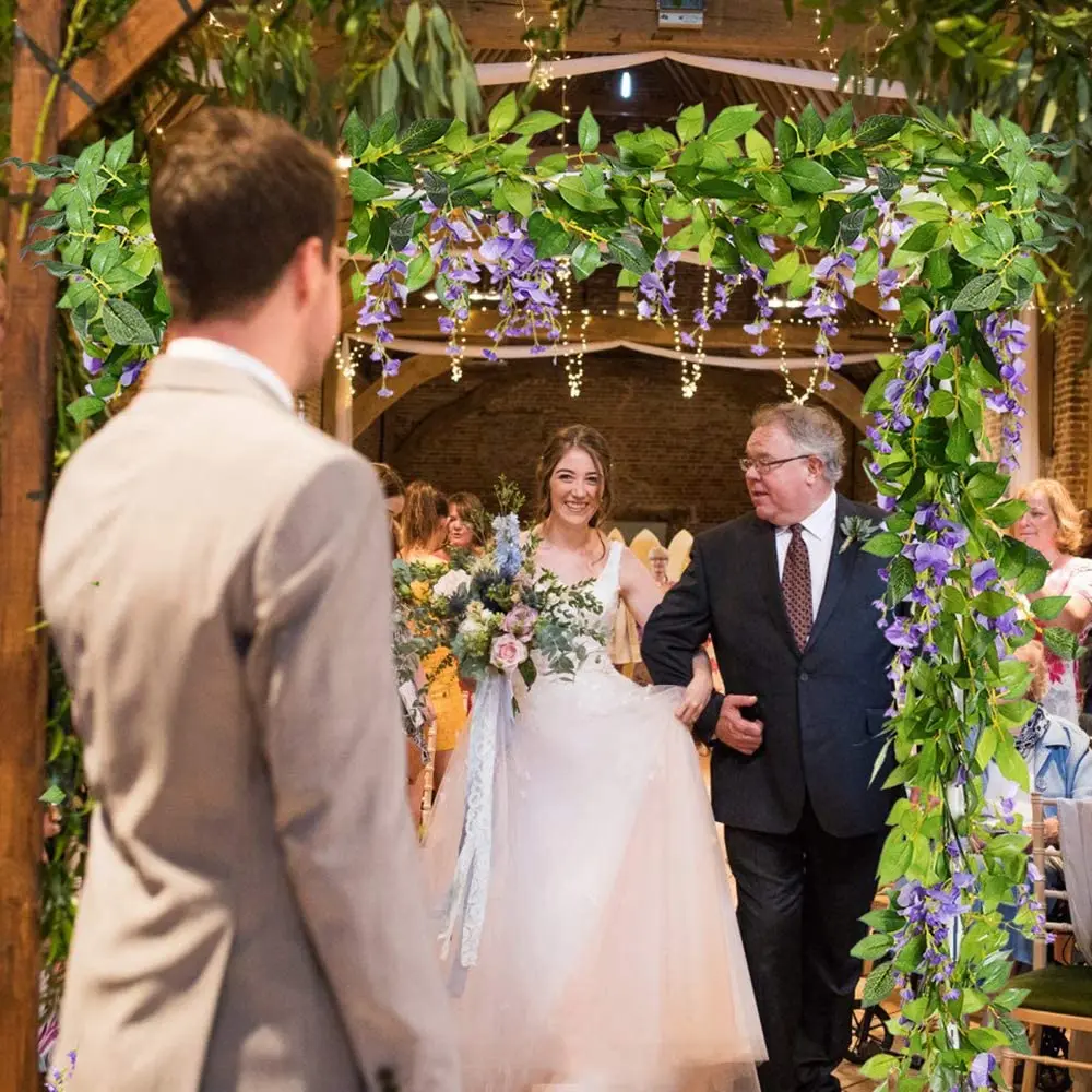 Silk Wisteria Garland 5