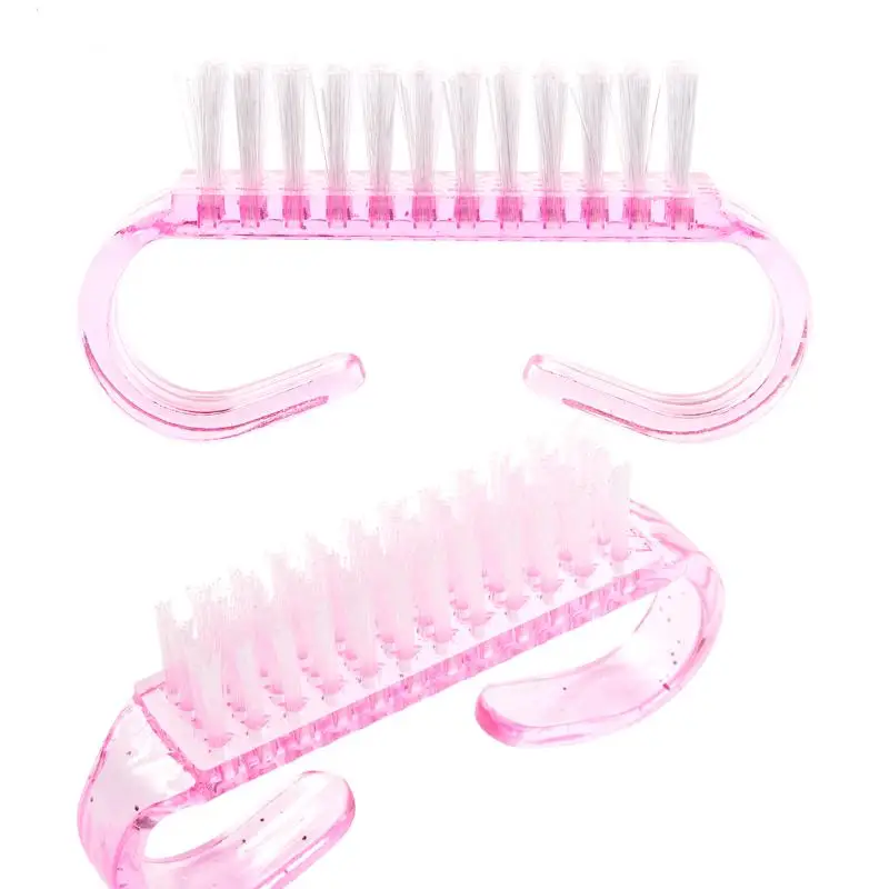 10 pz/set Nail Art spazzola per la pulizia strumento per la cura del Manicure detergente per Pedicure per polvere di Gel UV acrilico rimuovere il salone piccolo angolo