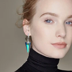 Spike Pendants（6480） Ins Hot Necklace Crystal AB Handmade Accessory Gifts Sewing Diamond Stone Rhinestone for Earring Pendant