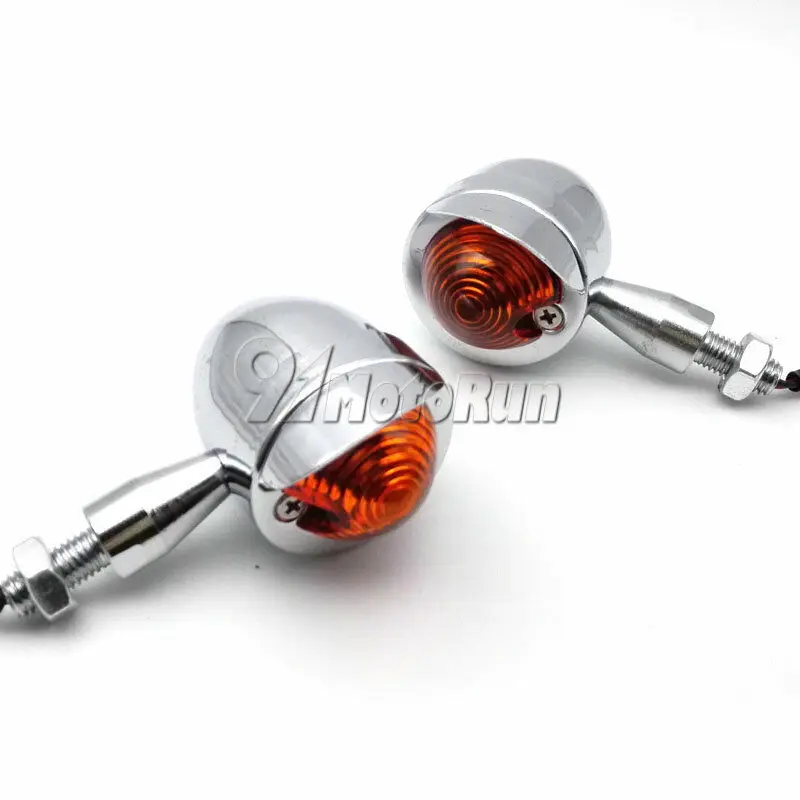 2x Universal Motorcycle Turn Signal Lights For Yamaha Dragstar V-Star XVS 650 1100 Custom Silverado Road Star Virago XV 920 1100