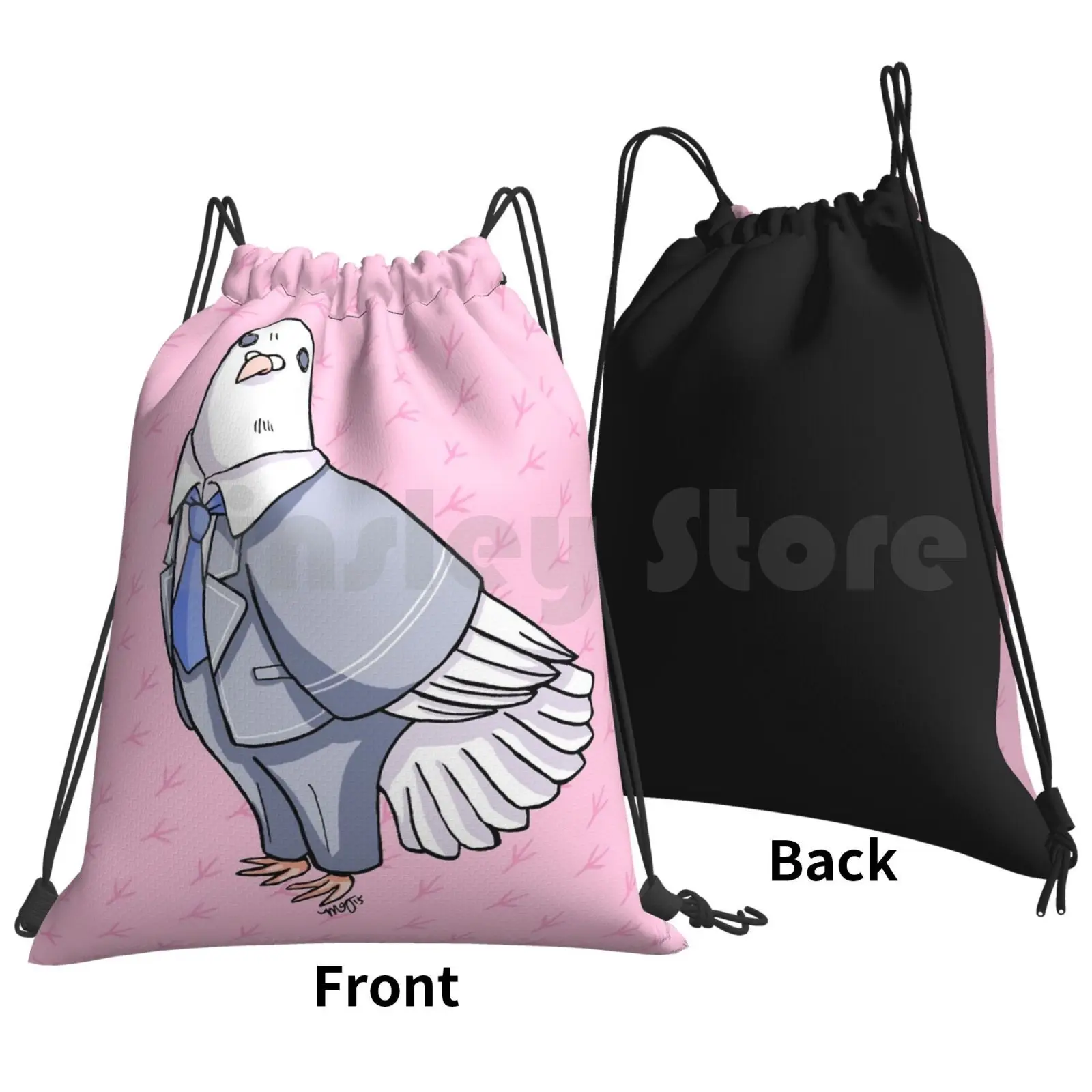 Cooo! ( It's Me , Okosan! ) Backpack Drawstring Bag Riding Climbing Gym Bag Hatoful Boyfriend Okosan Pigeon Dove High School