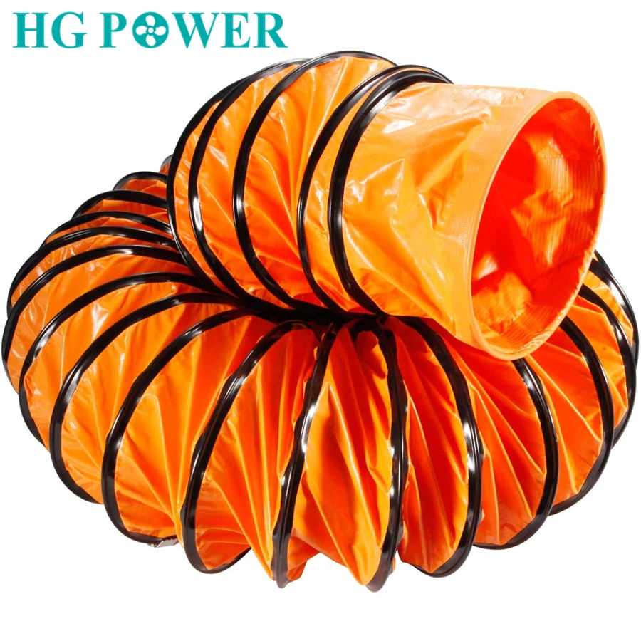 5M Flexible PVC Ducting Hose Fresh Air System Ventilation Pipe Tunnel Warehouse Mine Construction Ventilation Hose Exhaust Hose