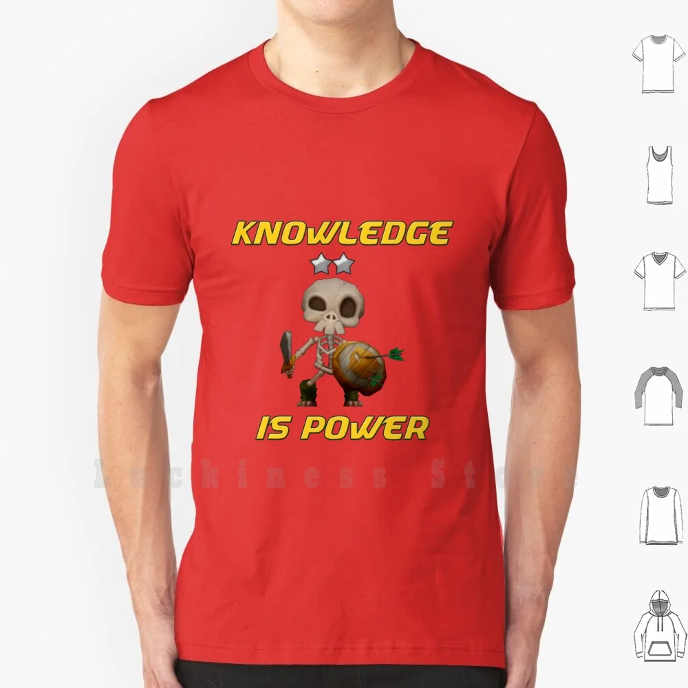 Knowledge Is Power - Skull Soldier - Summoners War T Shirt Men cotton Cotton S - 6xl Knowledge Is Power Skull Soldier