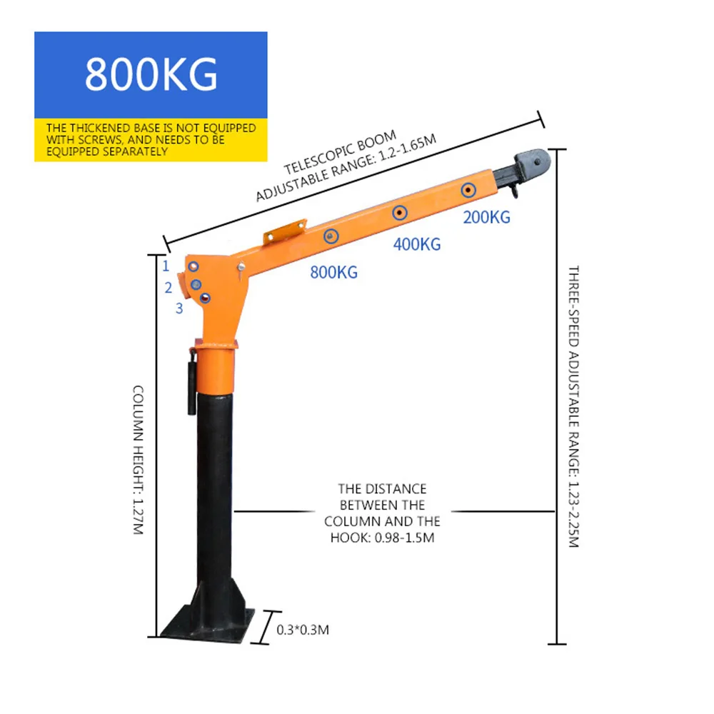 500KG Household Electric Hoist Crane  Truck Crane Car Lifting Crane Machine With Remoting Control 12V/24V 3000lbs motor