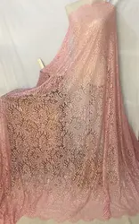 Width(Height) 1.5M, Length 3M per Piece Eyelash French Lace Fabric Design Fabric Good Quality