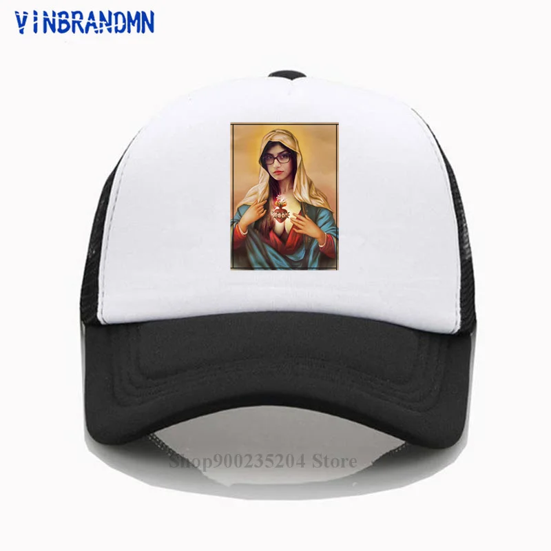 New Lovely Parody design Quentin Tarantino movie Pulp Fiction sun hat Mia Wallace Baseball cap funny Virgin Mia Khalifa net caps