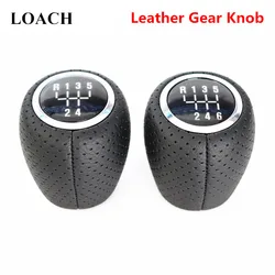 Hole Leather 56 Speed MT Gear Shift Knob for Chevrolet Chevy Cruze 08-2012 Gearshift Manual Car Shifter Lever Stick Arm Pen Ball