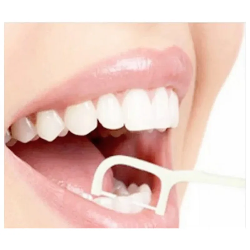 Hilo Dental desechable con caja, palillo de dientes, limpieza bucal, cuidado, 100 cm, 7,5 unidades