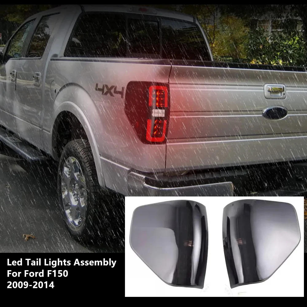 

2pc LED Tail Light For Ford F150 Pickup 09-14 F-150 Energy Saving Rear Lamp Brake Light Backup DRL Turn Signal Light