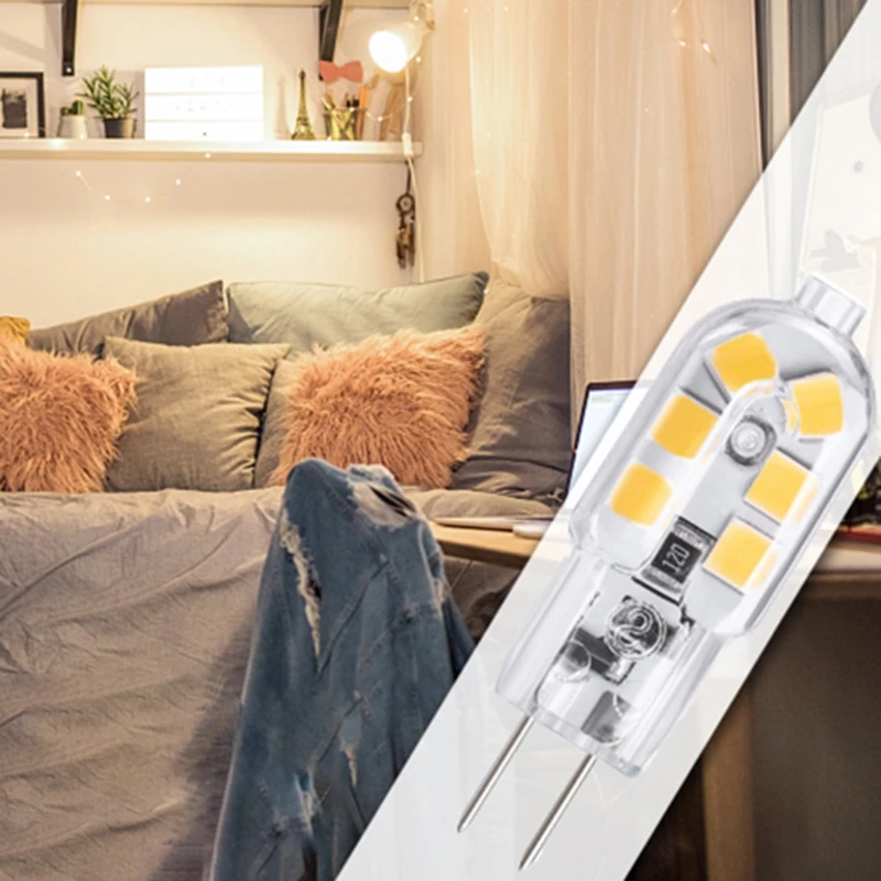 10Pcs ประหยัดพลังงาน G4หลอดไฟ LED Bi-Pin 2W 3000K การใช้พลังงานต่ำ20W หลอดไฟฮาโลเจน G4ฐาน