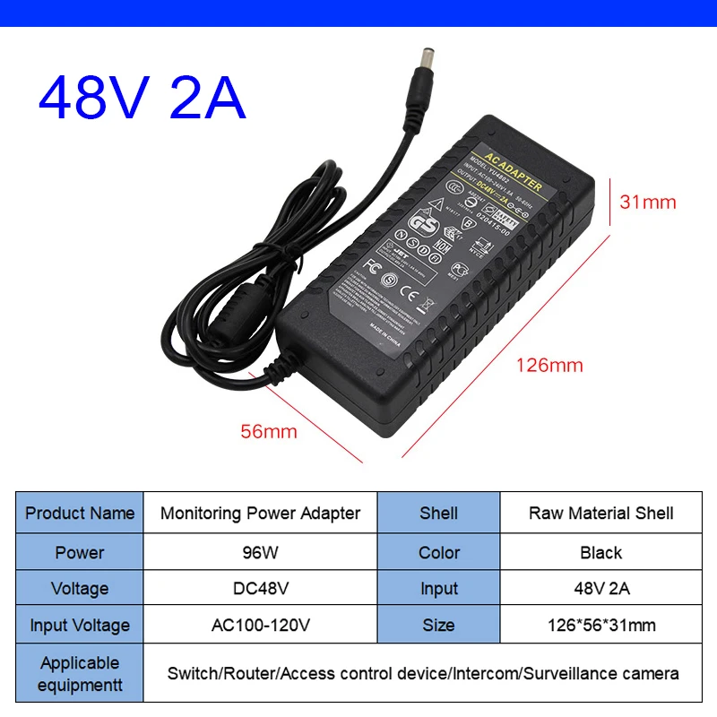 Alimentatore di commutazione 1A 2A 3A 3.2A 5A 6A 7A 8A 8.5A 10A LED del trasformatore di illuminazione di DC5V 12V 15V 24V 48V