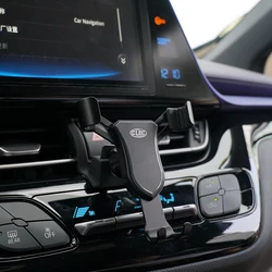 Fit for Toyota CHR C-HR 2016-2020 Car Accessories Plastic Alloy Bracket Mobile Phone Holder Air Vent Mount Stand LHD! RHD!