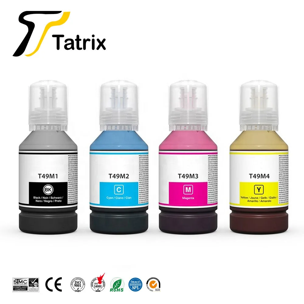 Tatrix T49M T49M1 T49M2 T49M3 T49M4 Premium Sublimation Compatible Color Bulk Water Based Bottle Refill Ink for Epson F570 F170