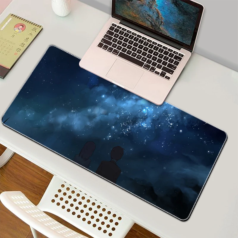 Space Star Mouse Pad, Anti-Slip, Waterproof,Natural Rubber,  Desk Pad Protective Cover, Laptop Desk Pad, Office Home Mouse Pad