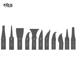 11in 1 IC Chip Repair Thin Blade Tools Set CPU Metal Remover Burin To Remove For Mobile Phone Computer CPU NAND IC Chip Repair