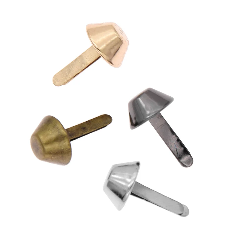 20PCS Metal Bag Feet Rivets Studs Pierced For DIY Craft Purse Handbag Leather Decoration Accessories