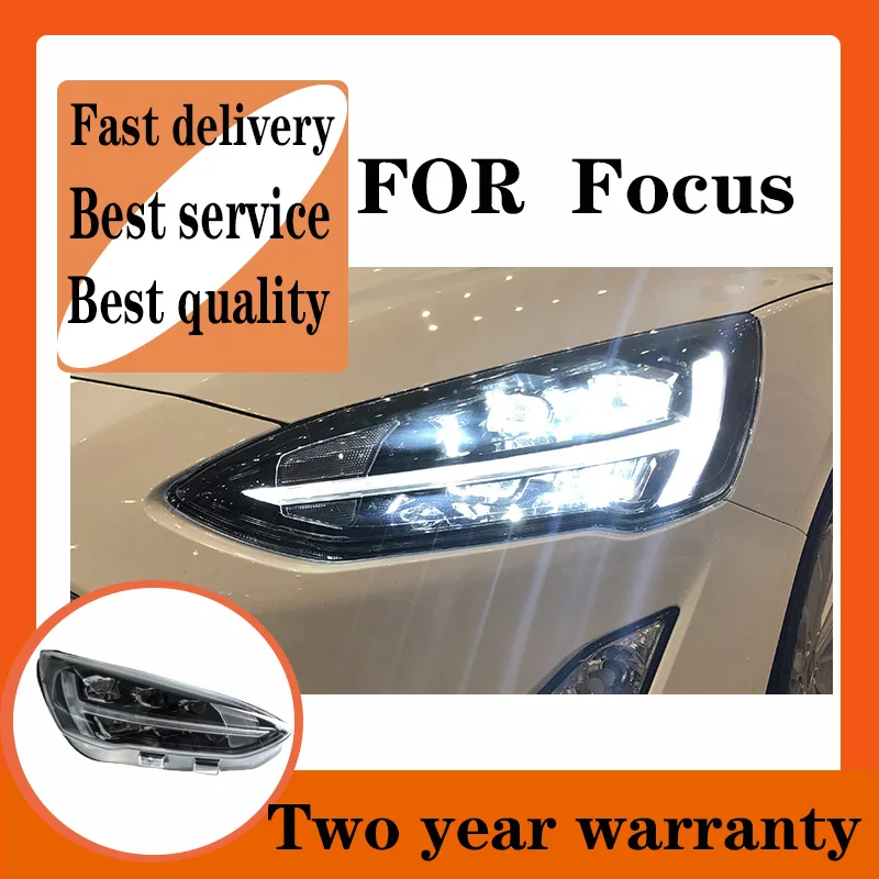 

For Ford Focus Headlights 2019 New LED Headlight Dynamic Signal Led Drl Hid Bi Xenon Auto Accessories