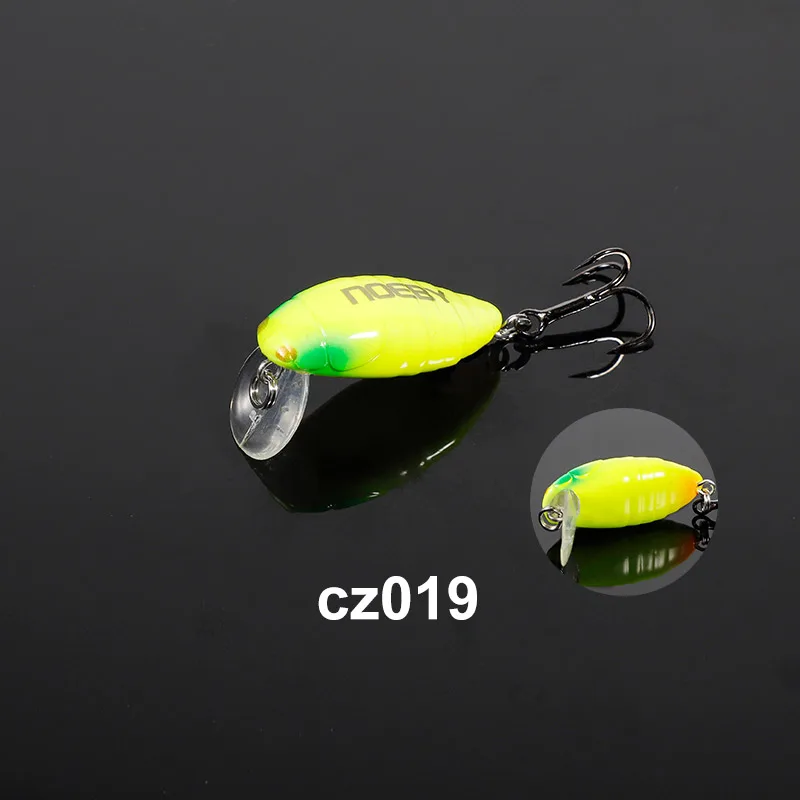 Noeby Wobbler 28 mm 2 g Mini schwimmende Minnow-Angelköder, künstliche harte Köder, kleine Kurbelwobbler für Forellen-Angelgerät