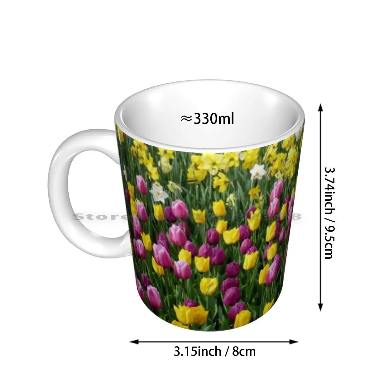 Keukenhof Tulip Festival , Holland Ceramic Mugs Coffee Cups Milk Tea Mug Keukenhof Festival Holland Netherlands Dutch Tulip