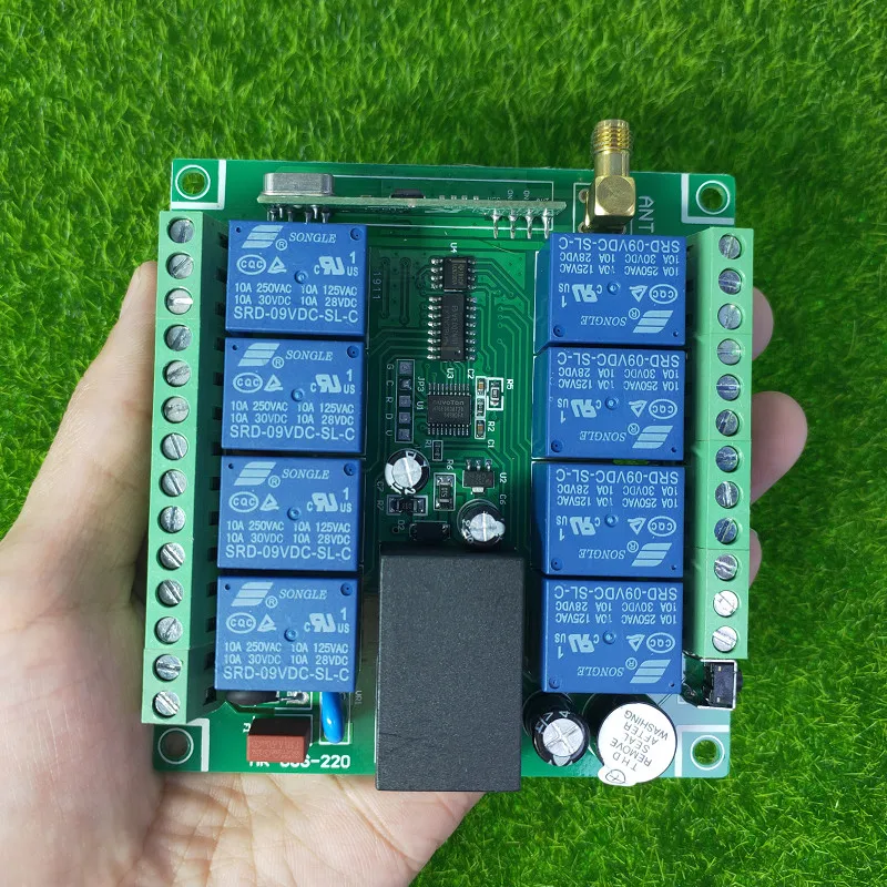 Inteligentnego domu AC 110V 220V 250V 8CH bezprzewodowy pilot zdalnego sterowania przełącznik z 1000M duża odległość przemysłowe 8 CH nadajnik