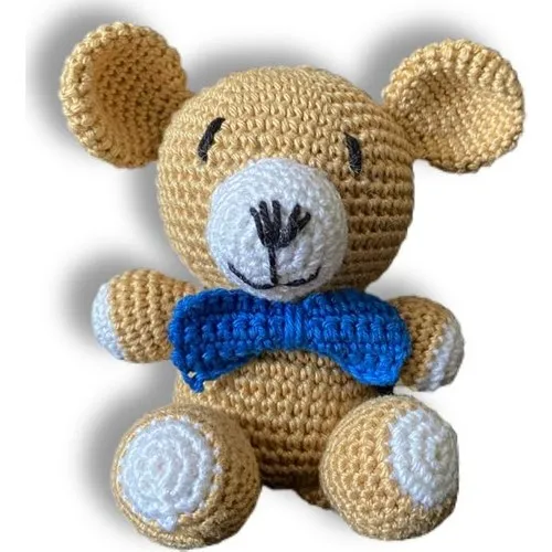 Amigurimi Hand-Knitted Toy Bear Child 11 Cm