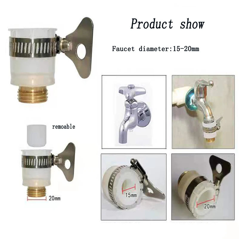 Brass Kitchen Hose Adapter Faucet Water Gun Quick Connector Mixer Hose Adapter Tube Joint Fitting Garden Watering Tools